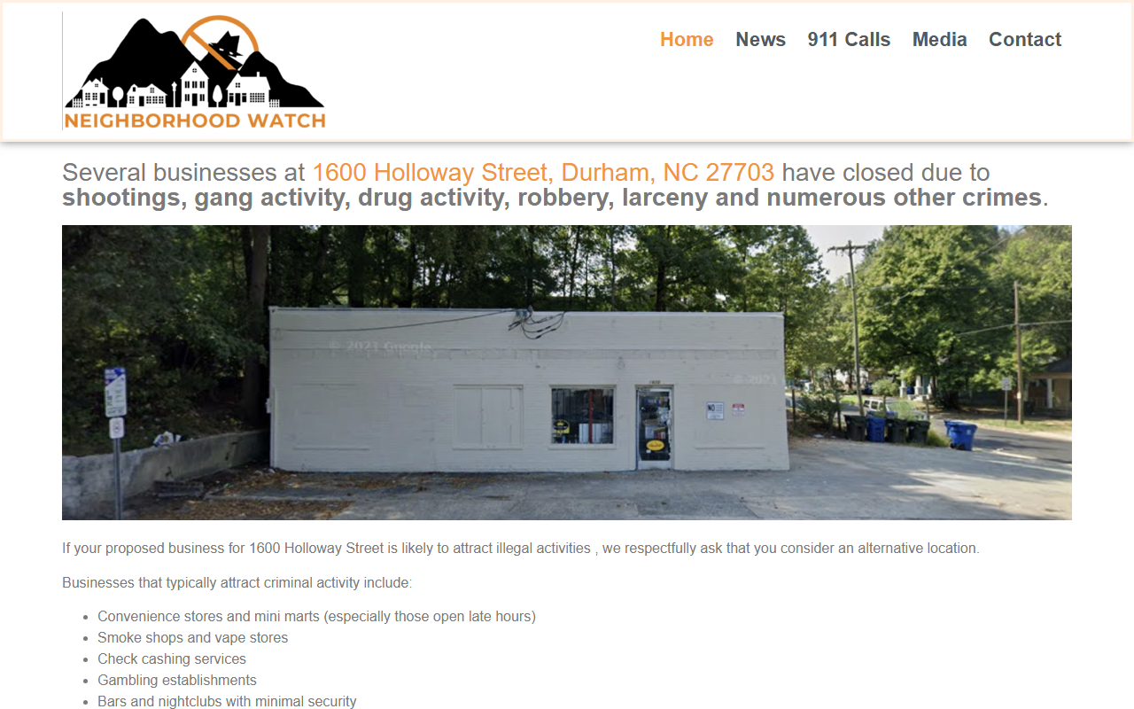 1600holloway.com screenshot