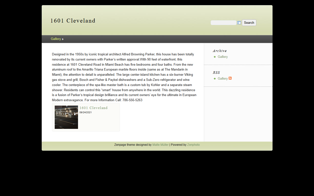 1601cleveland.com screenshot