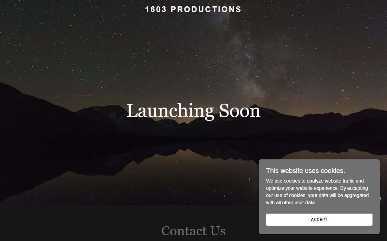 1603productions.com screenshot