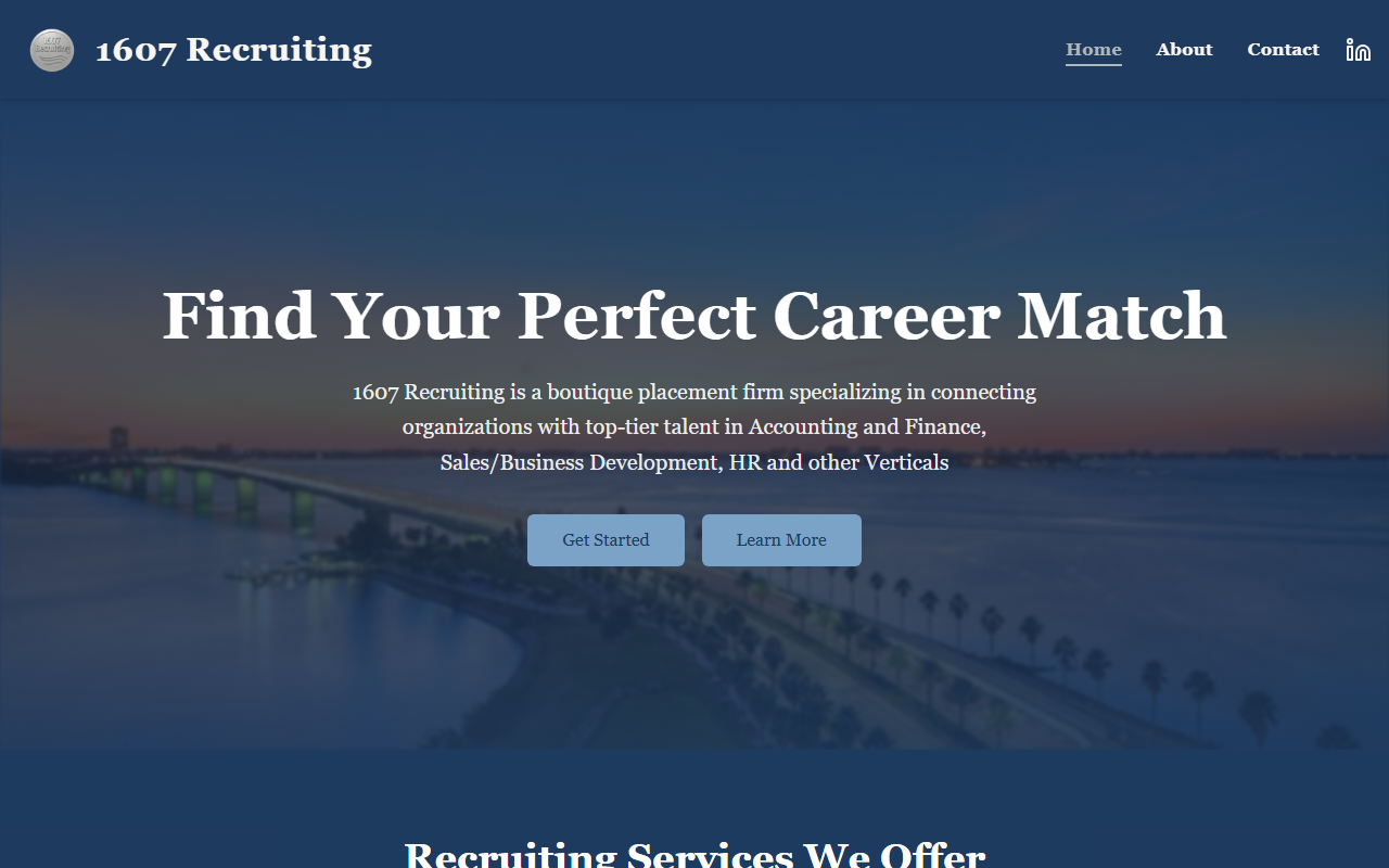 1607recruiting.com screenshot