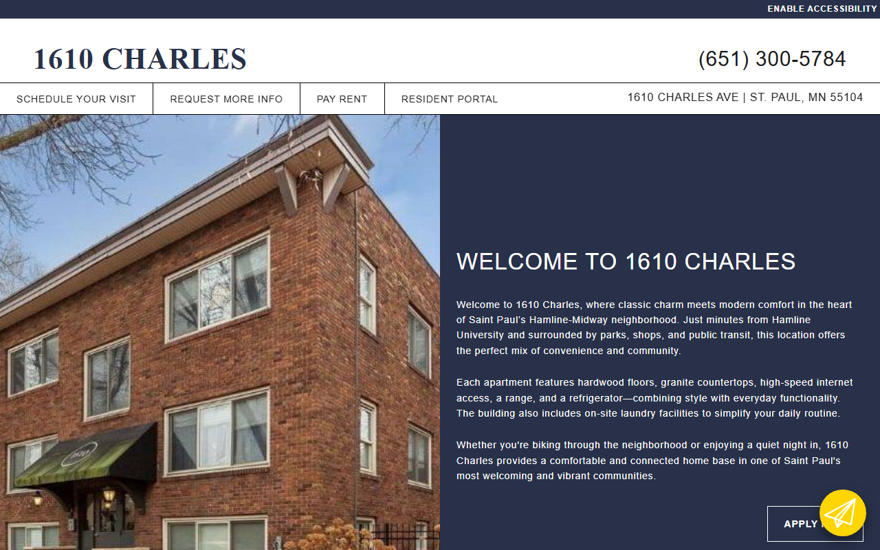 1610charles.com screenshot