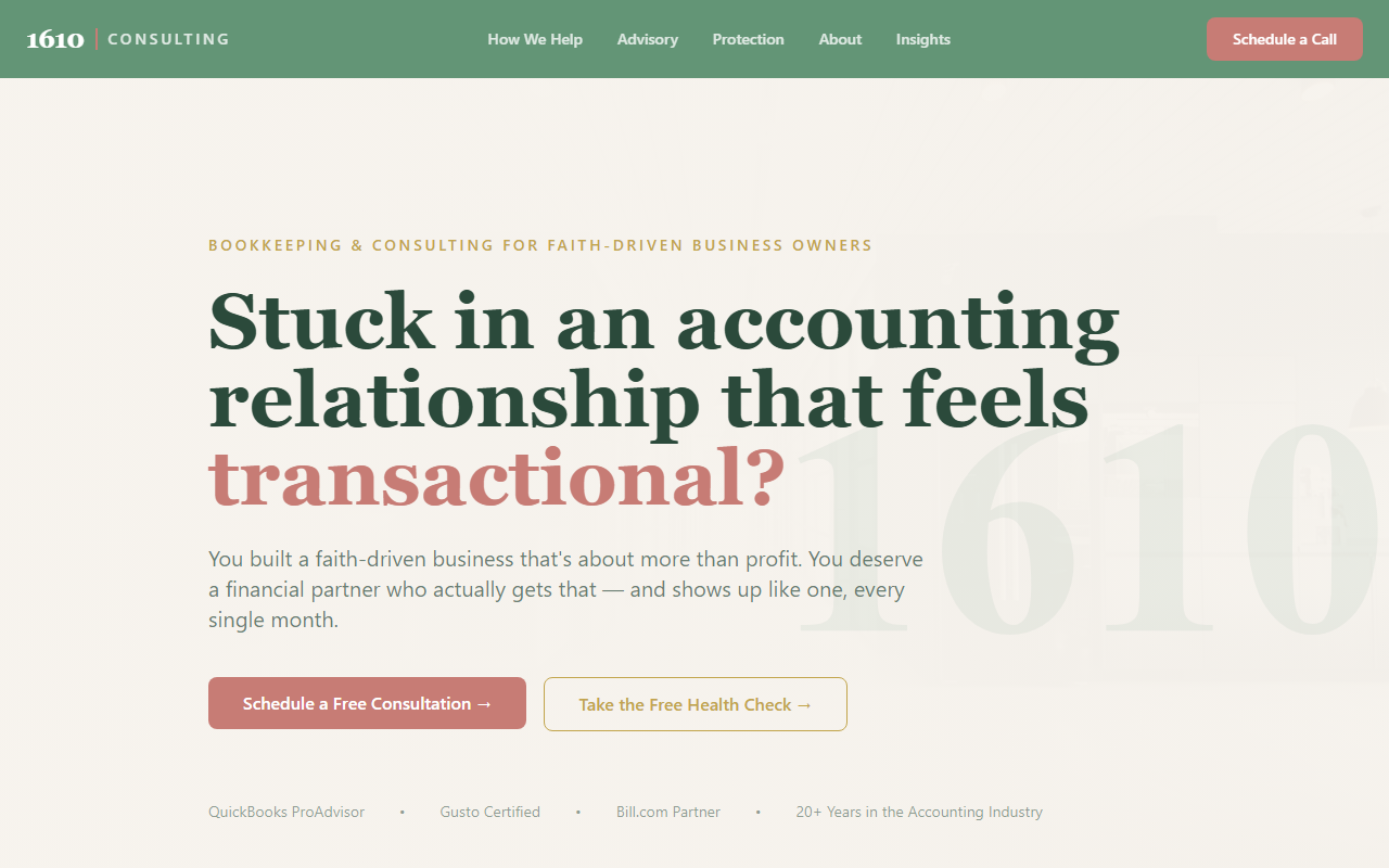 1610consulting.com screenshot