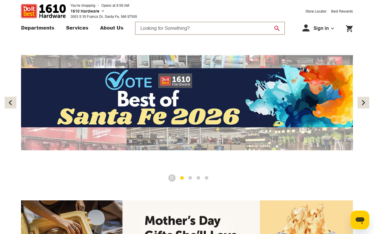 1610hardware.com screenshot