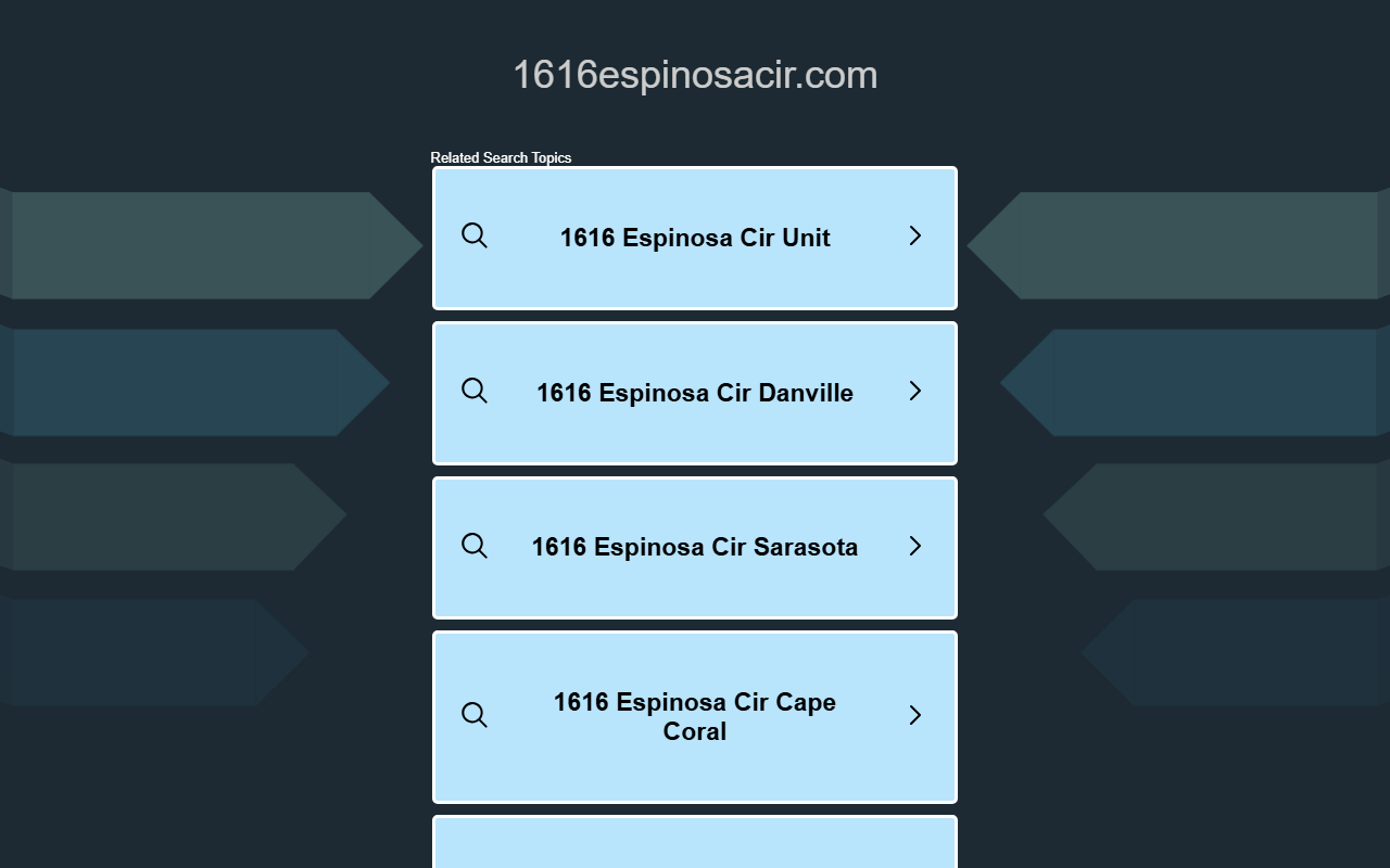 1616espinosacir.com screenshot