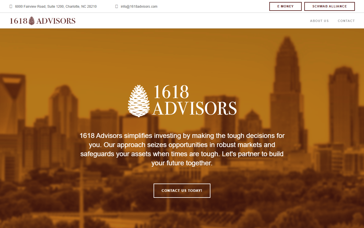 1618advisors.com screenshot
