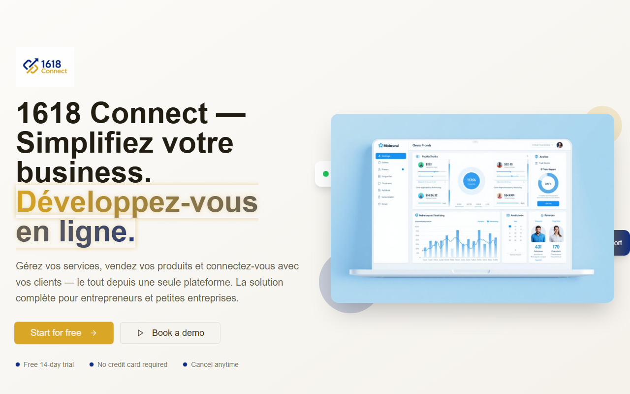 1618connect.com screenshot