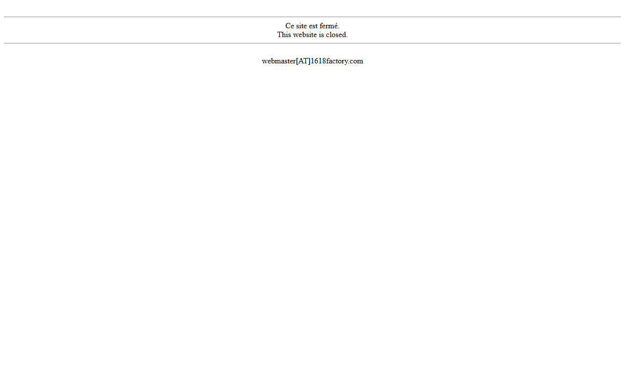 1618factory.com screenshot