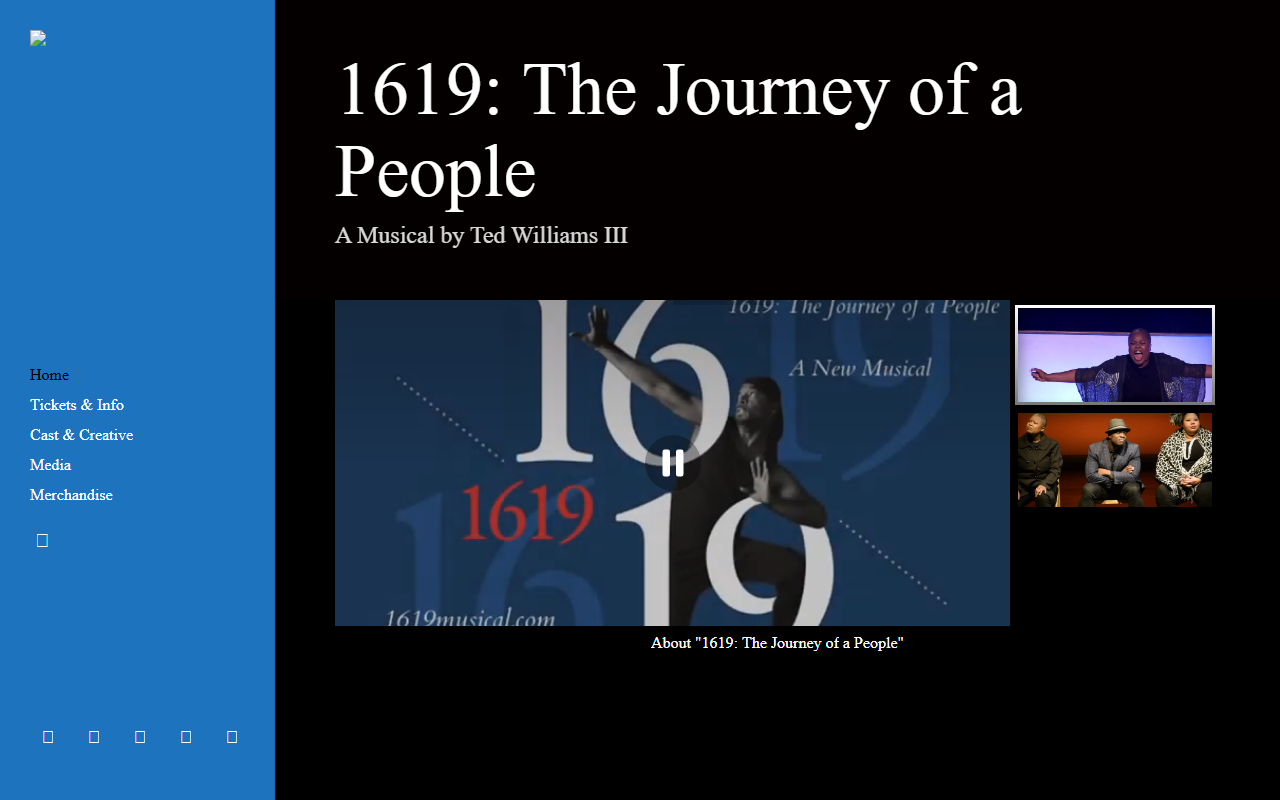 1619musical.com screenshot