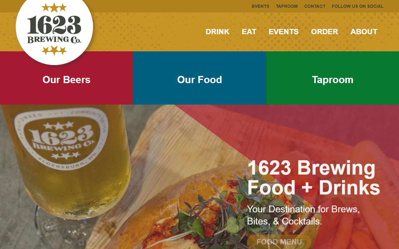 1623brewing.com screenshot