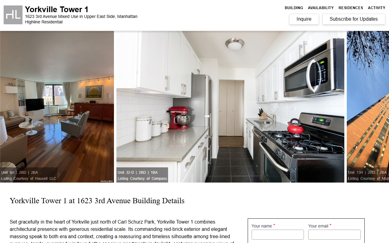 1623thirdavenue.com screenshot