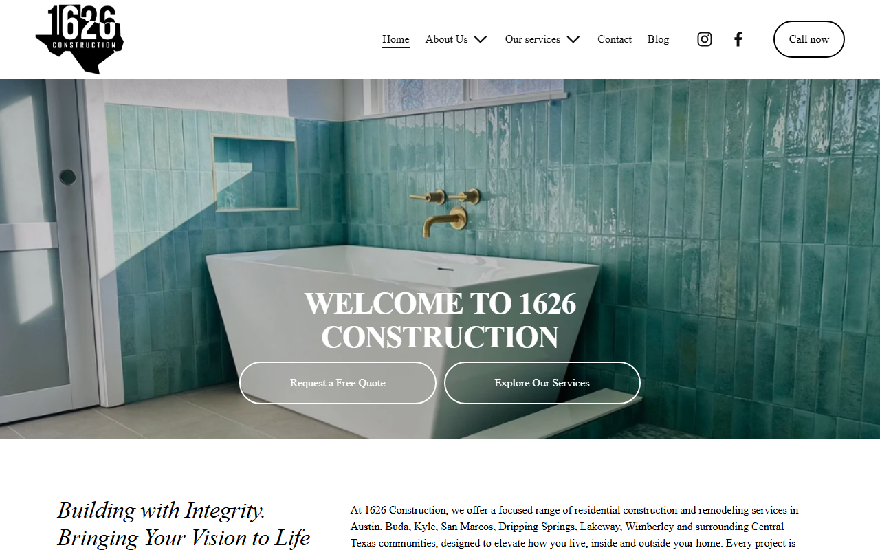 1626construction.com screenshot