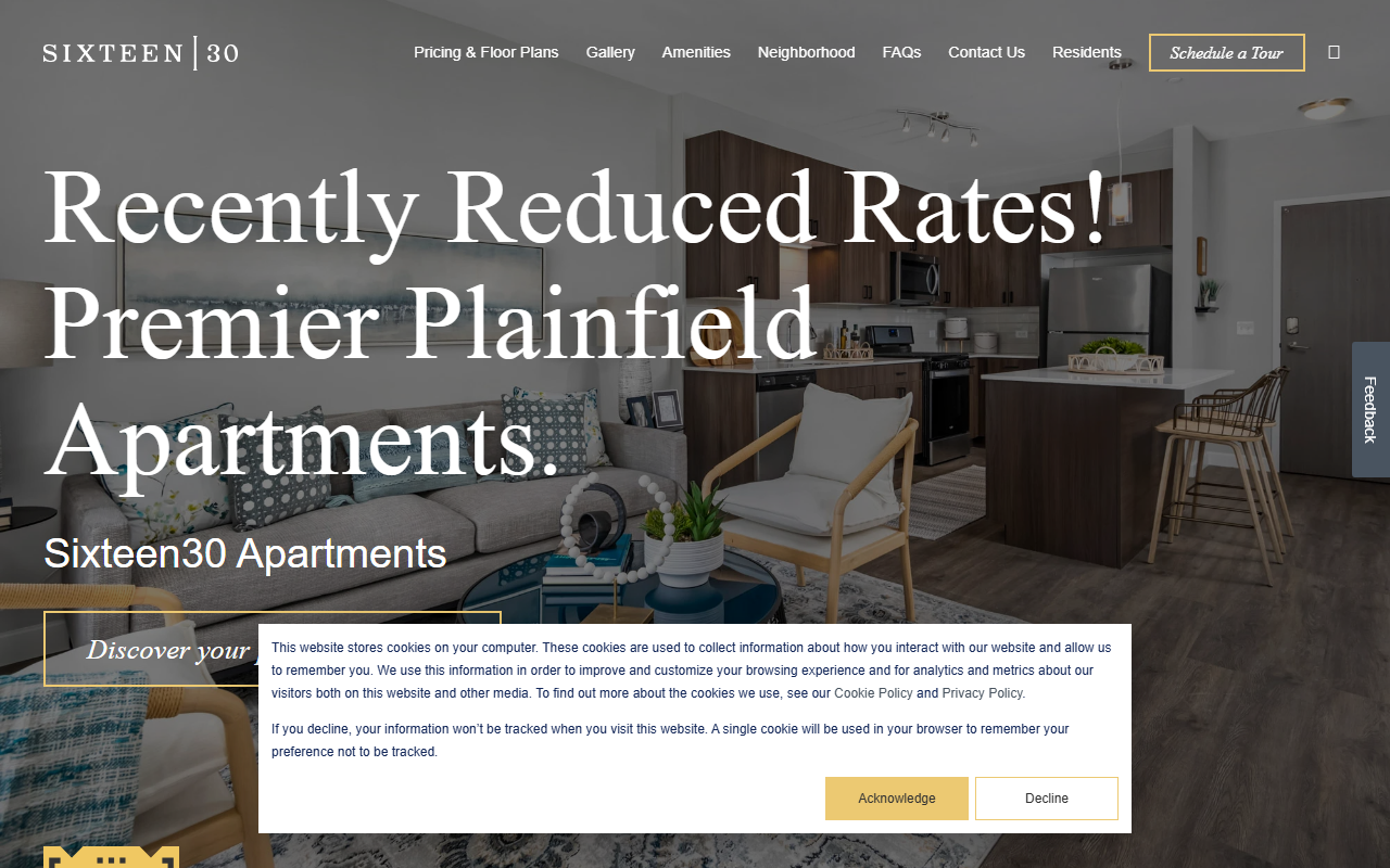1630apartments.com screenshot