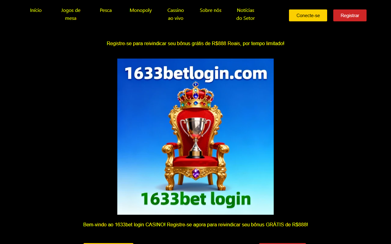 1633betlogin.com screenshot