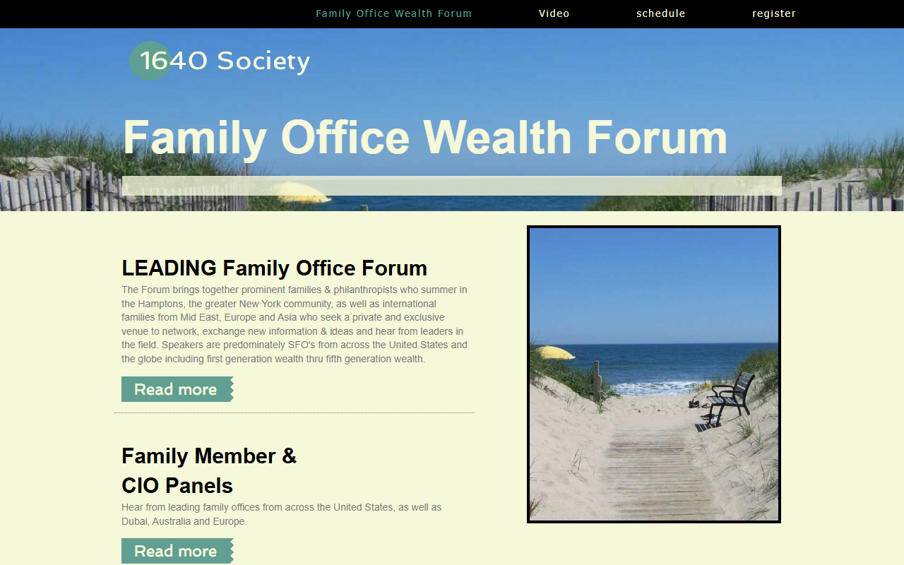 1640society.com screenshot