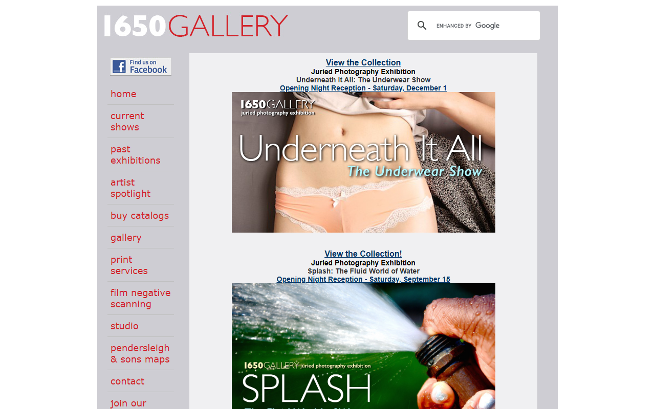 1650gallery.com screenshot