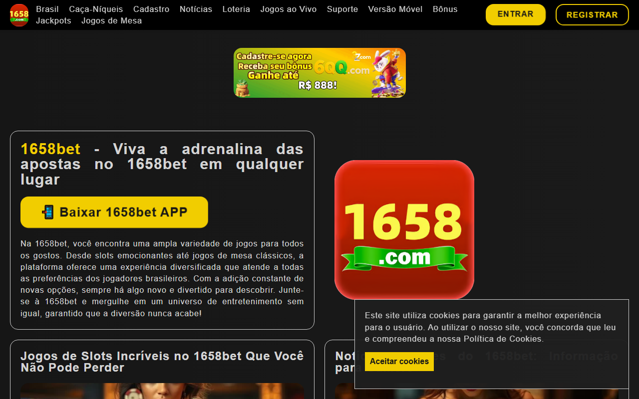 1658betcsmp.com screenshot