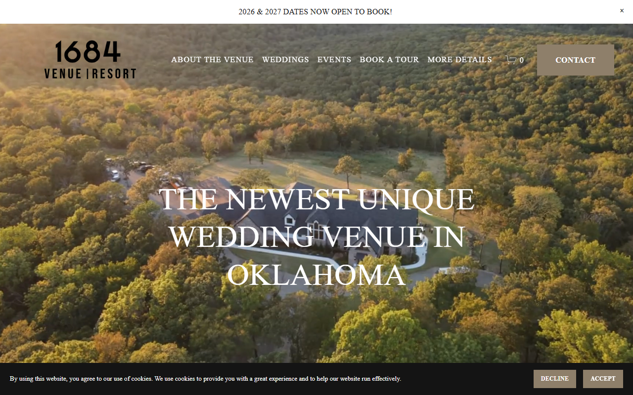 1684venueresort.com screenshot
