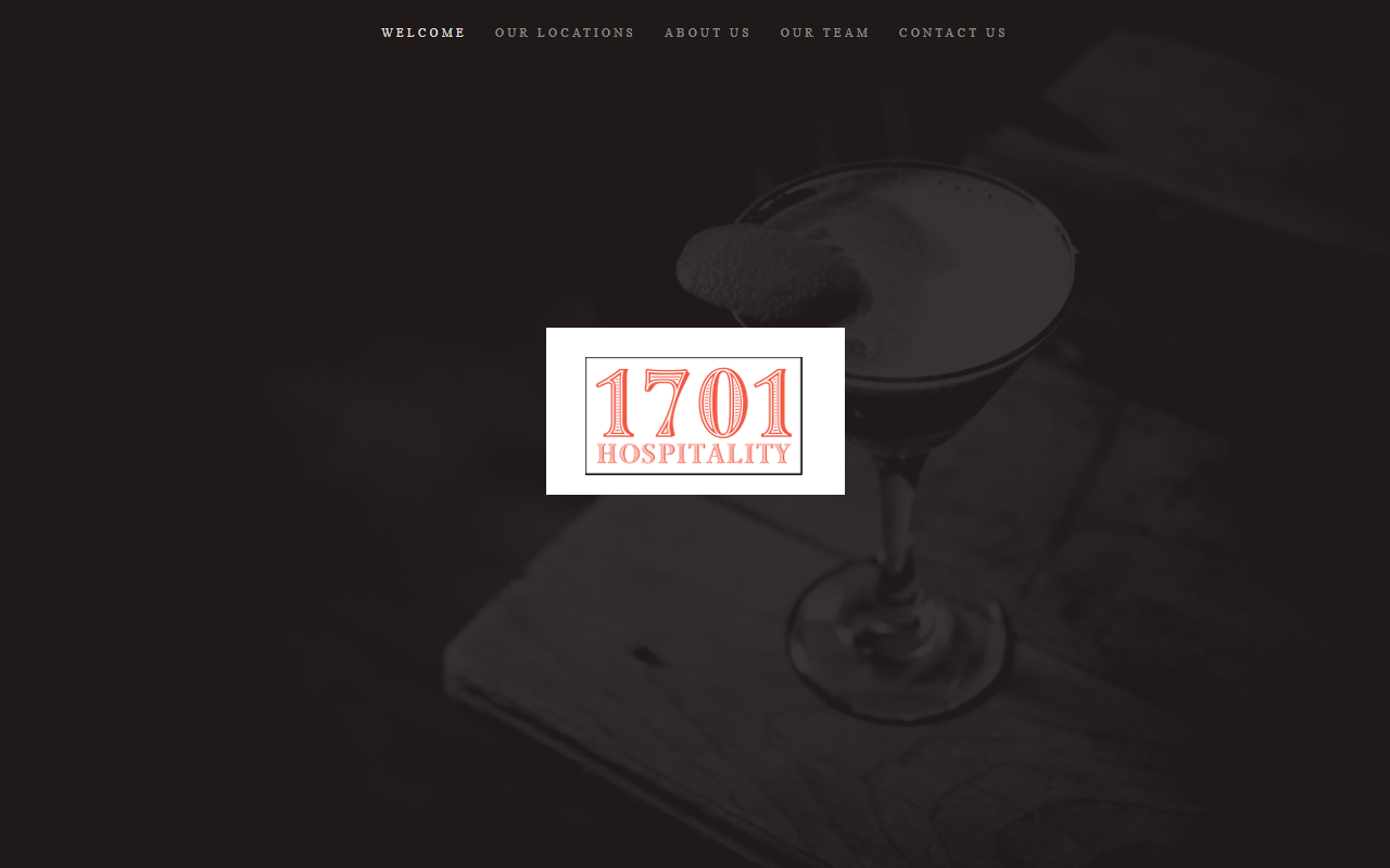 1701hospitality.com screenshot
