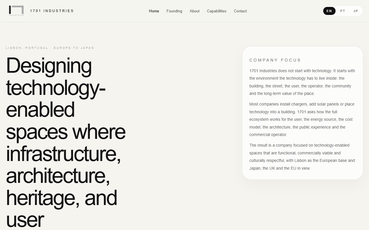 1701industries.com screenshot
