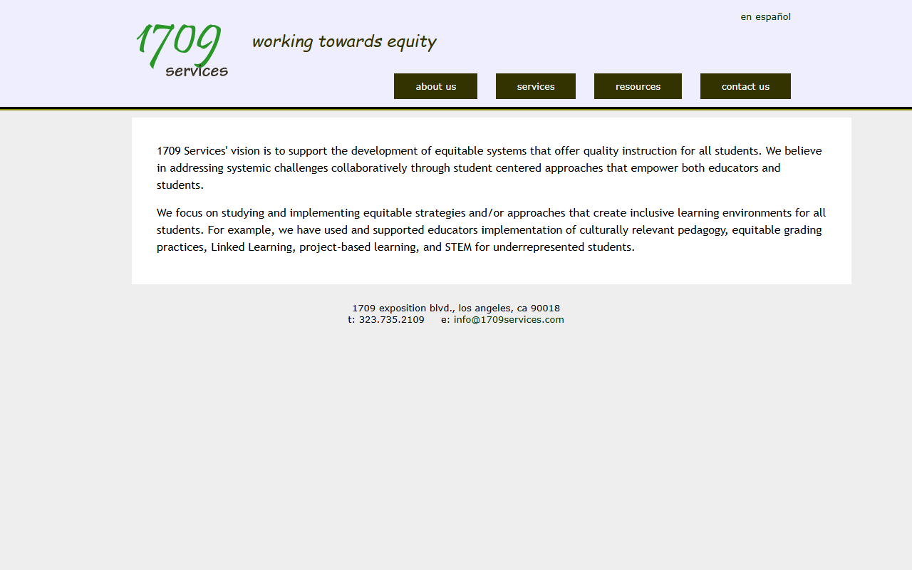 1709services.com screenshot