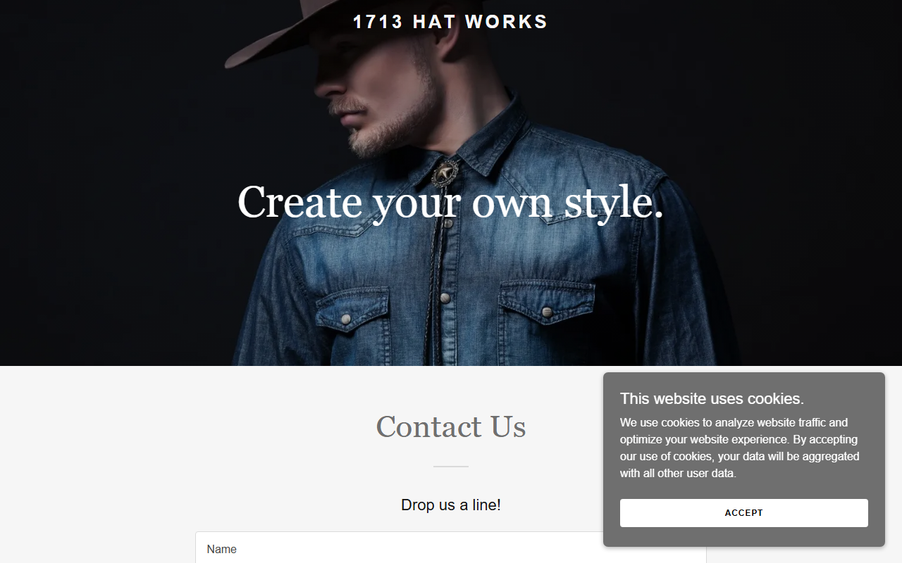 1713hatworks.com screenshot