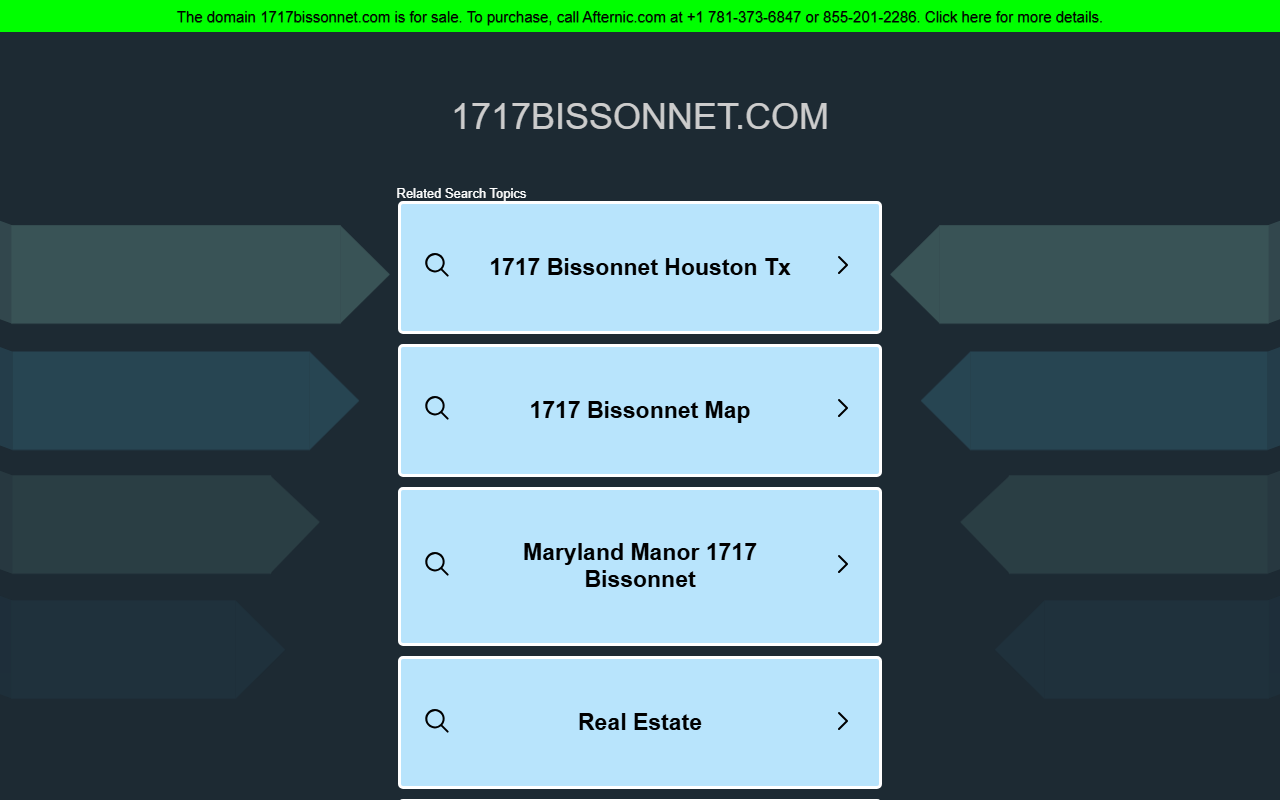 1717bissonnet.com screenshot