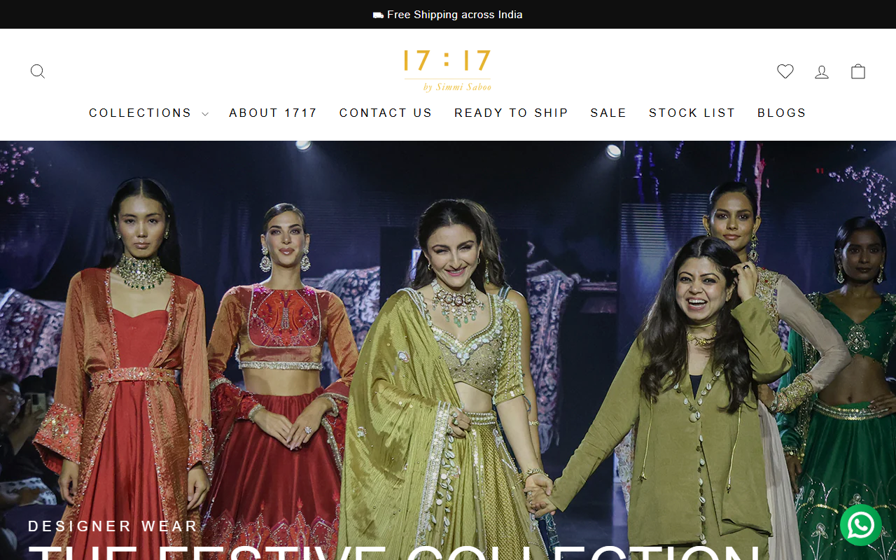 1717designerwear.com screenshot