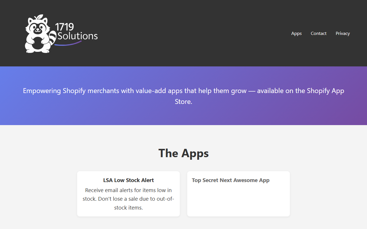 1719solutions.com screenshot