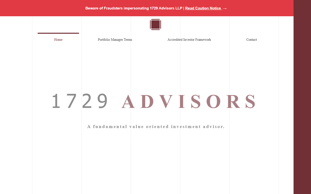 1729advisors.com screenshot
