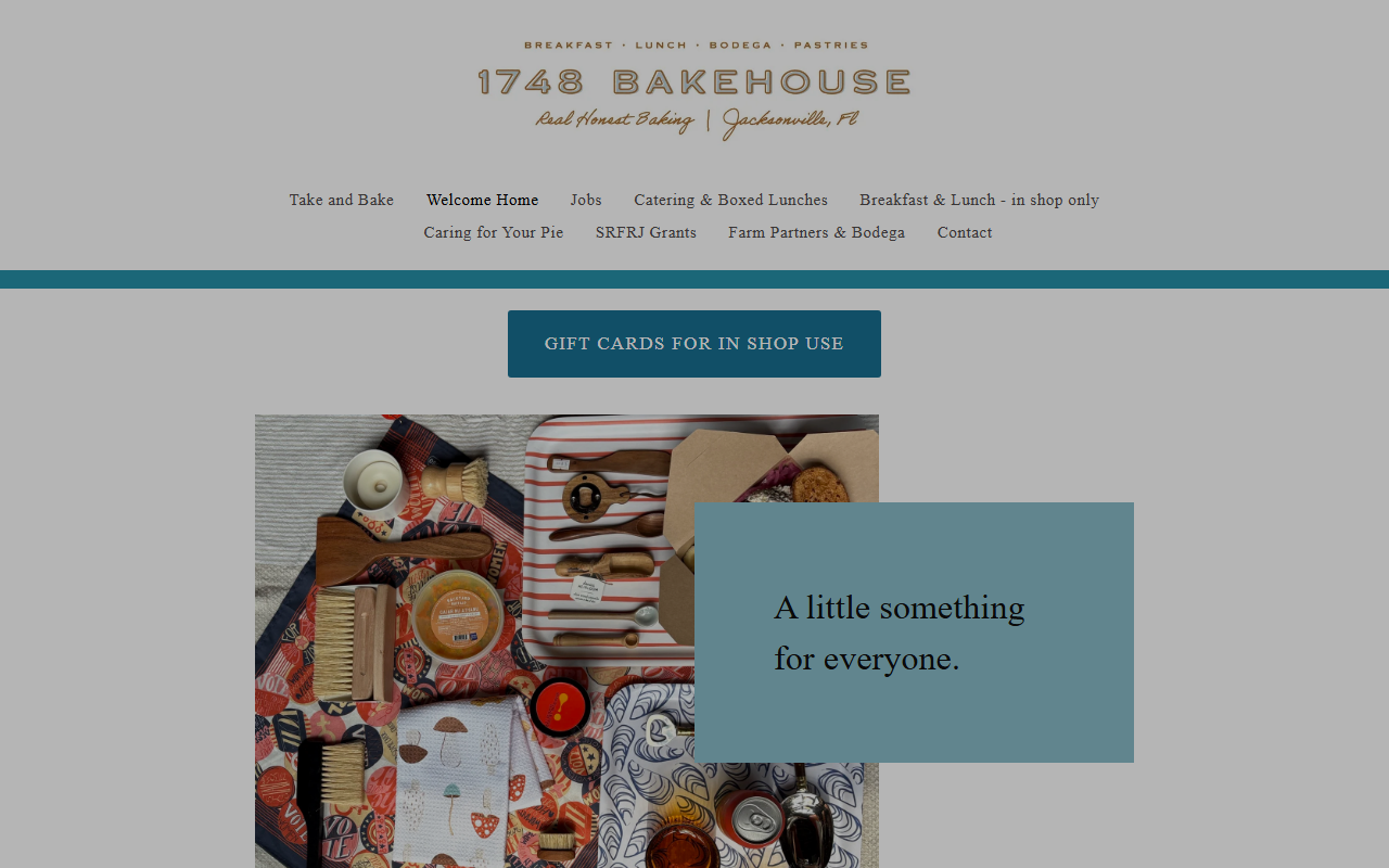 1748bakehouse.com screenshot