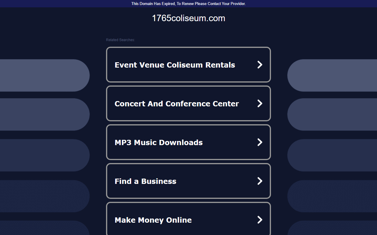 1765coliseum.com screenshot