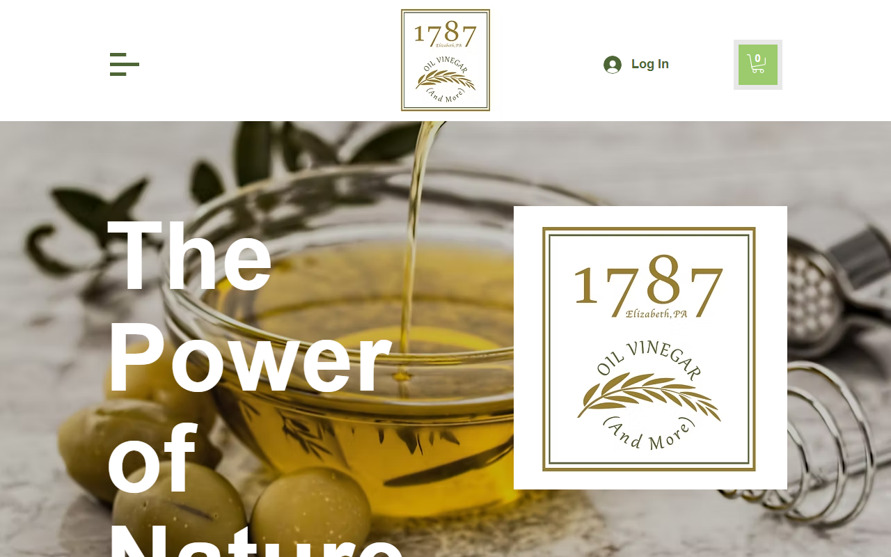1787oilvinegar.com screenshot