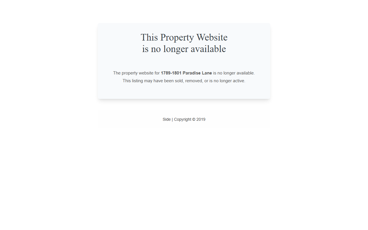 1801paradiselane.com screenshot