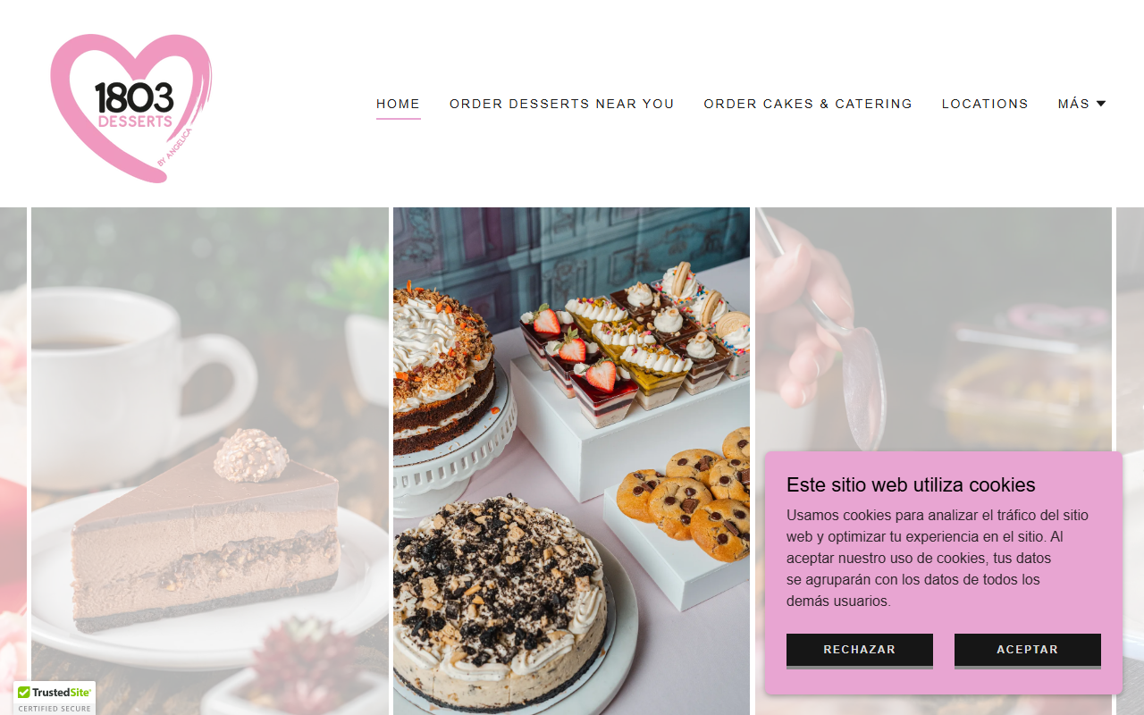 1803desserts.com screenshot