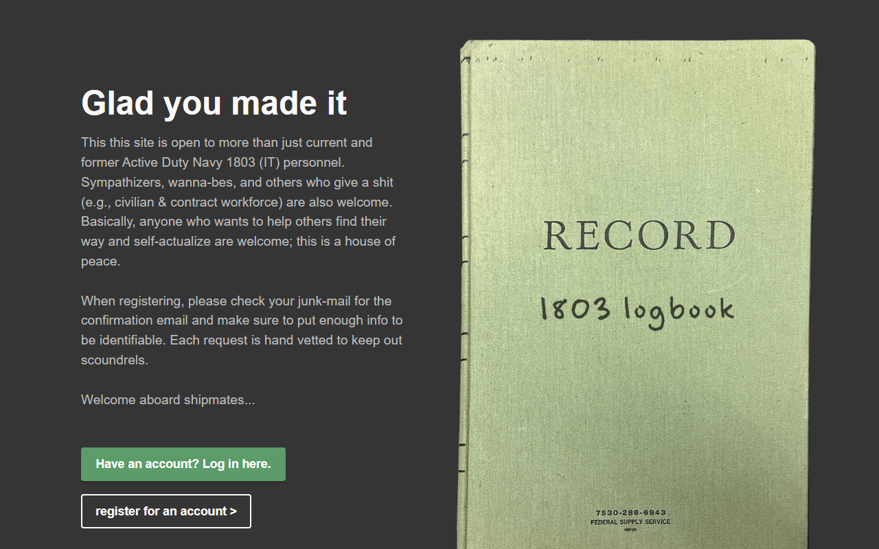 1803logbook.com screenshot