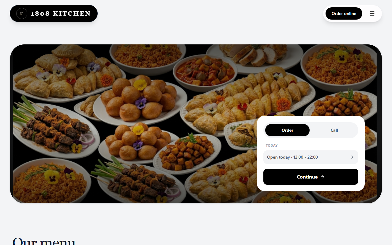 1808kitchen.com screenshot