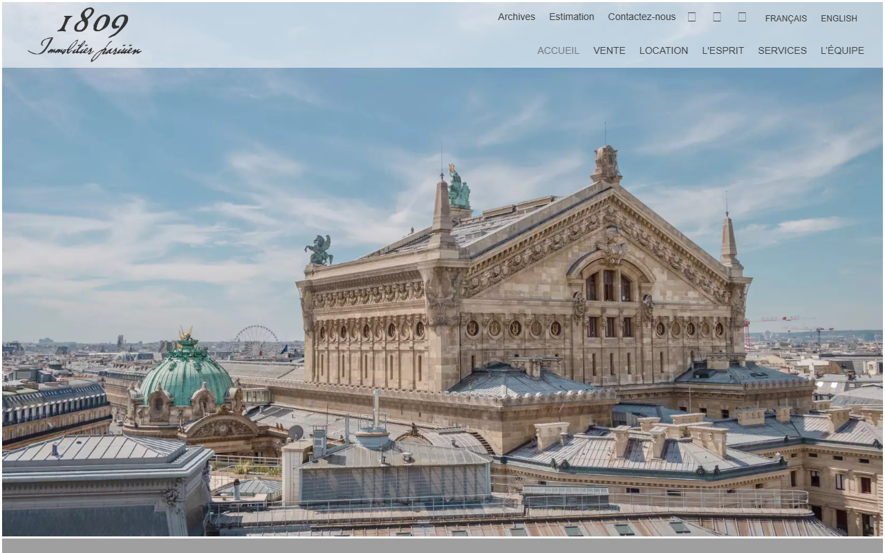1809immobilier.com screenshot