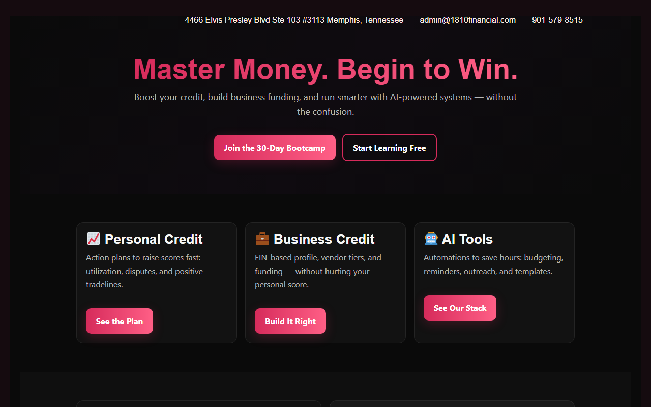 1810financial.com screenshot