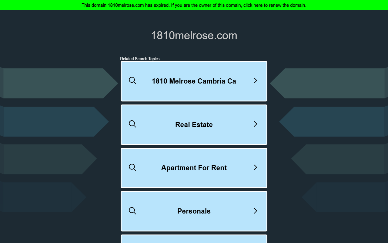 1810melrose.com screenshot