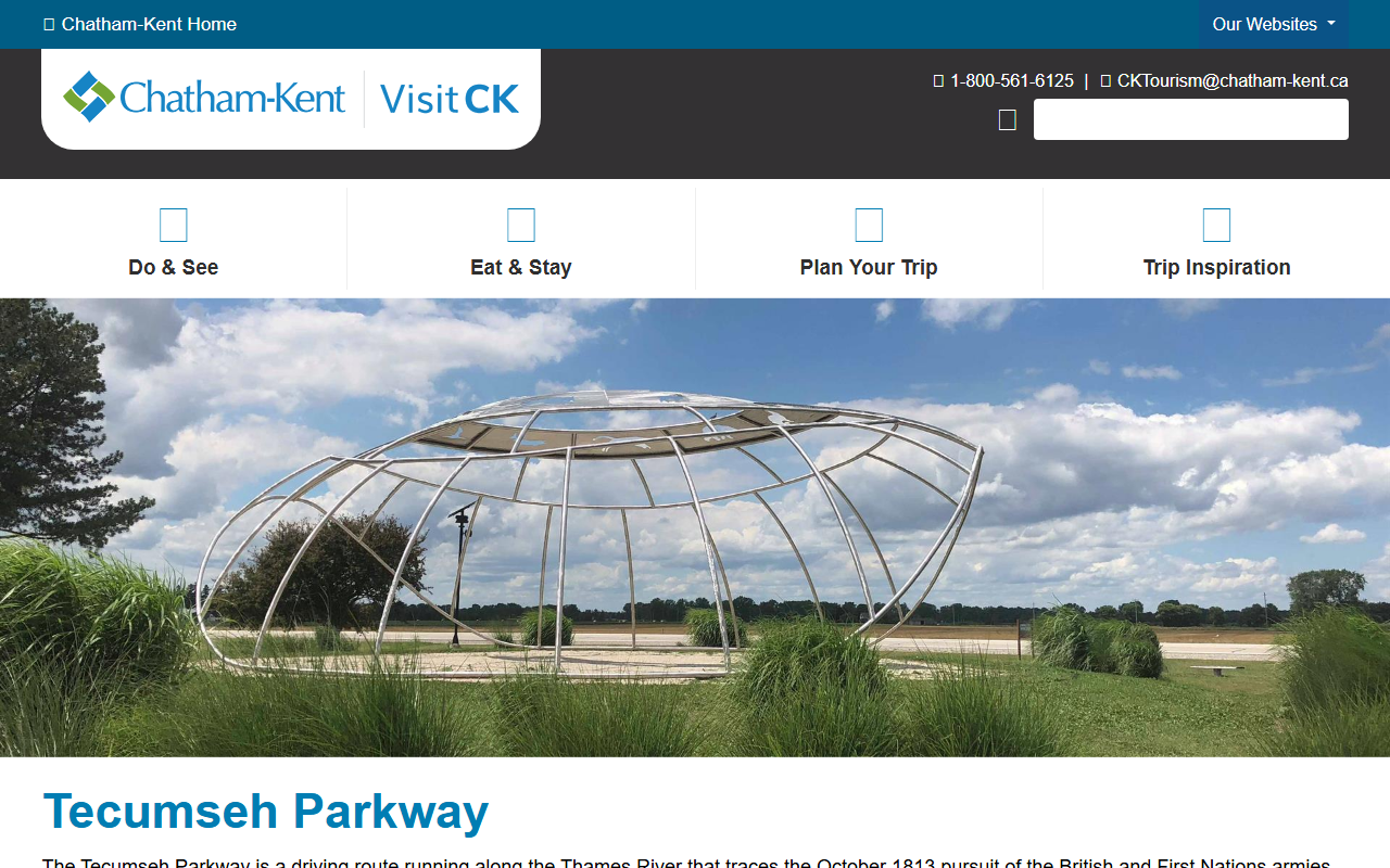 1812ontario.com screenshot