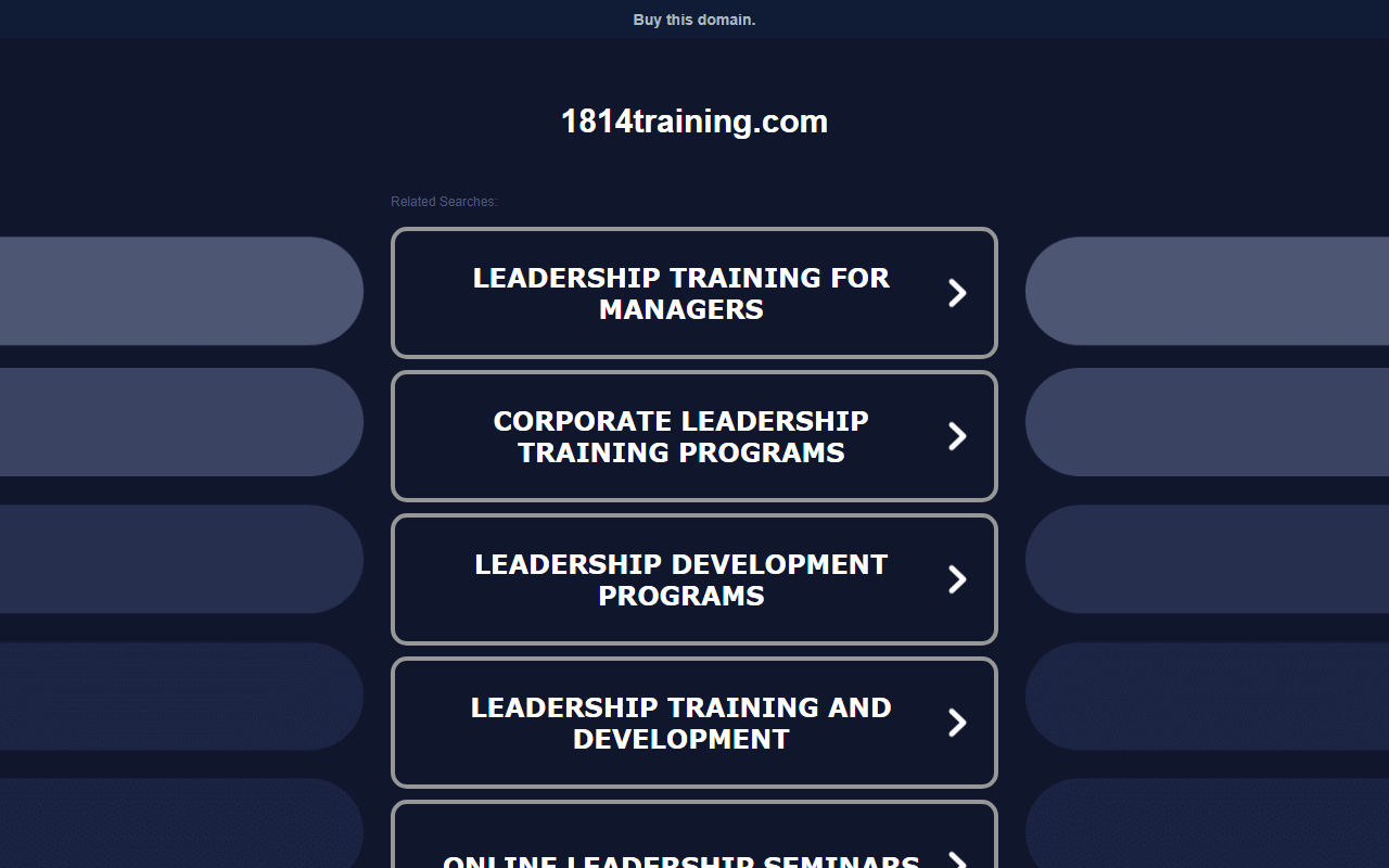 1814training.com screenshot