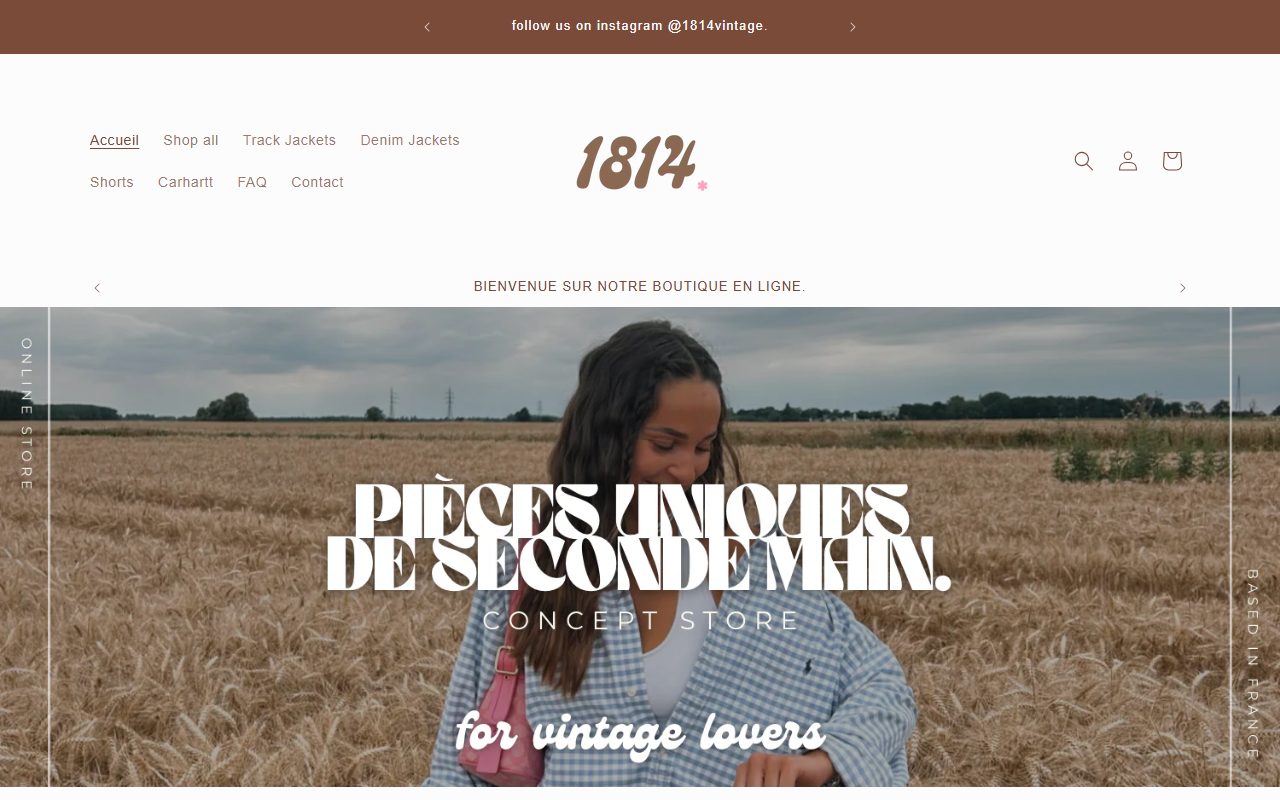 1814vintage.com screenshot