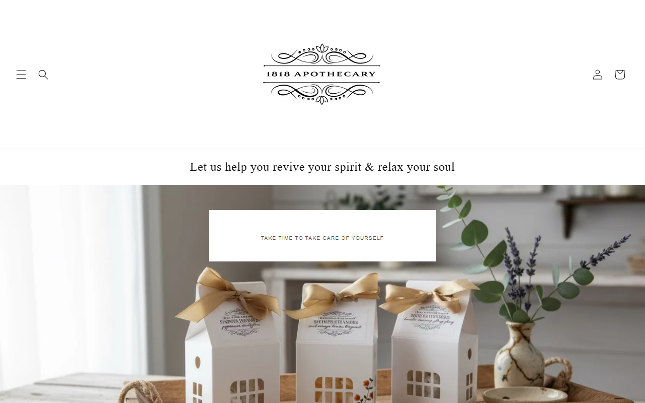 1818apothecary.com screenshot
