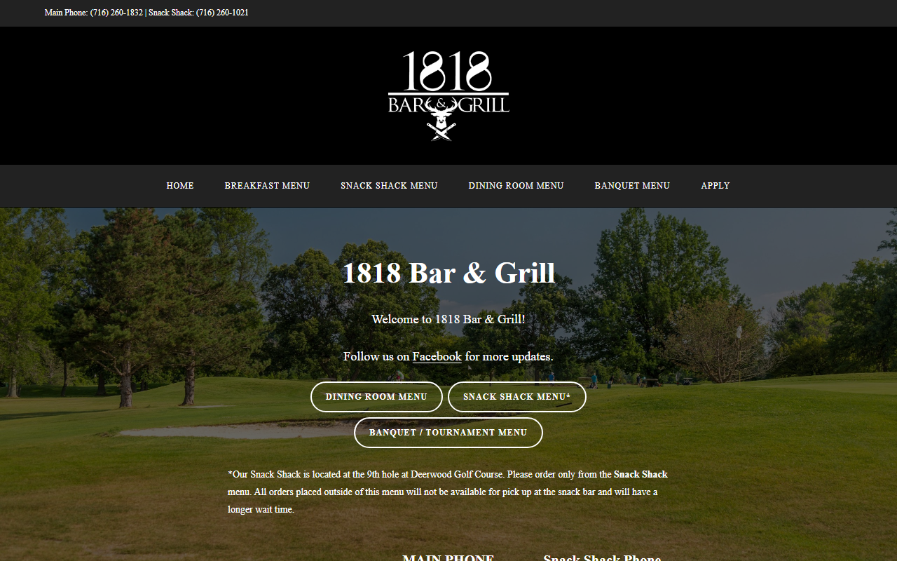 1818bargrill.com screenshot