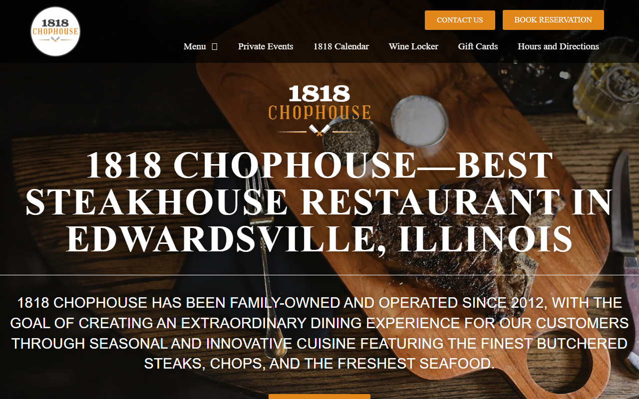 1818chophouse.com screenshot