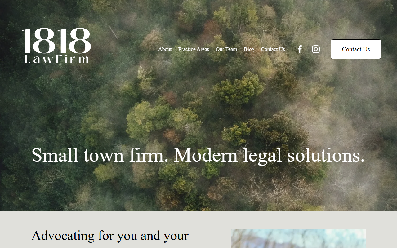 1818lawfirm.com screenshot
