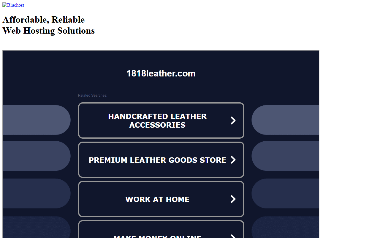 1818leather.com screenshot