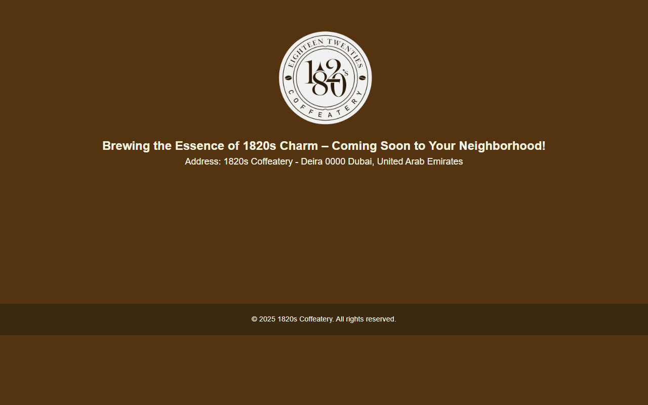 1820scoffeatery.com screenshot