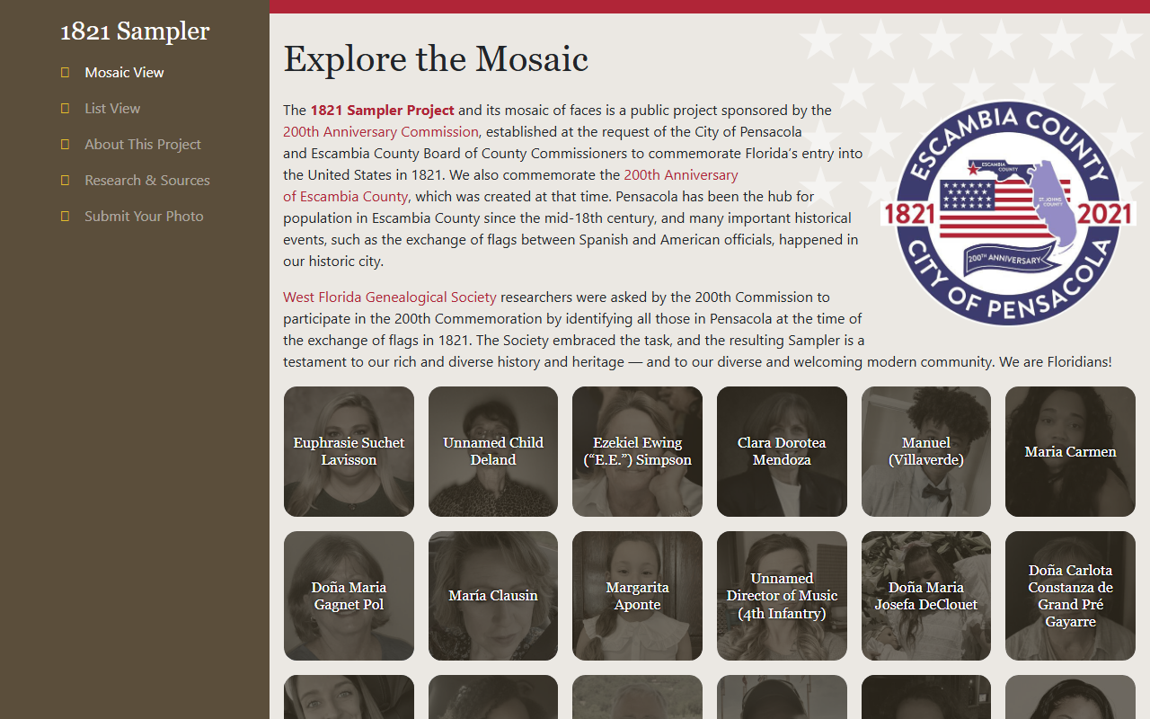 1821sampler.com screenshot