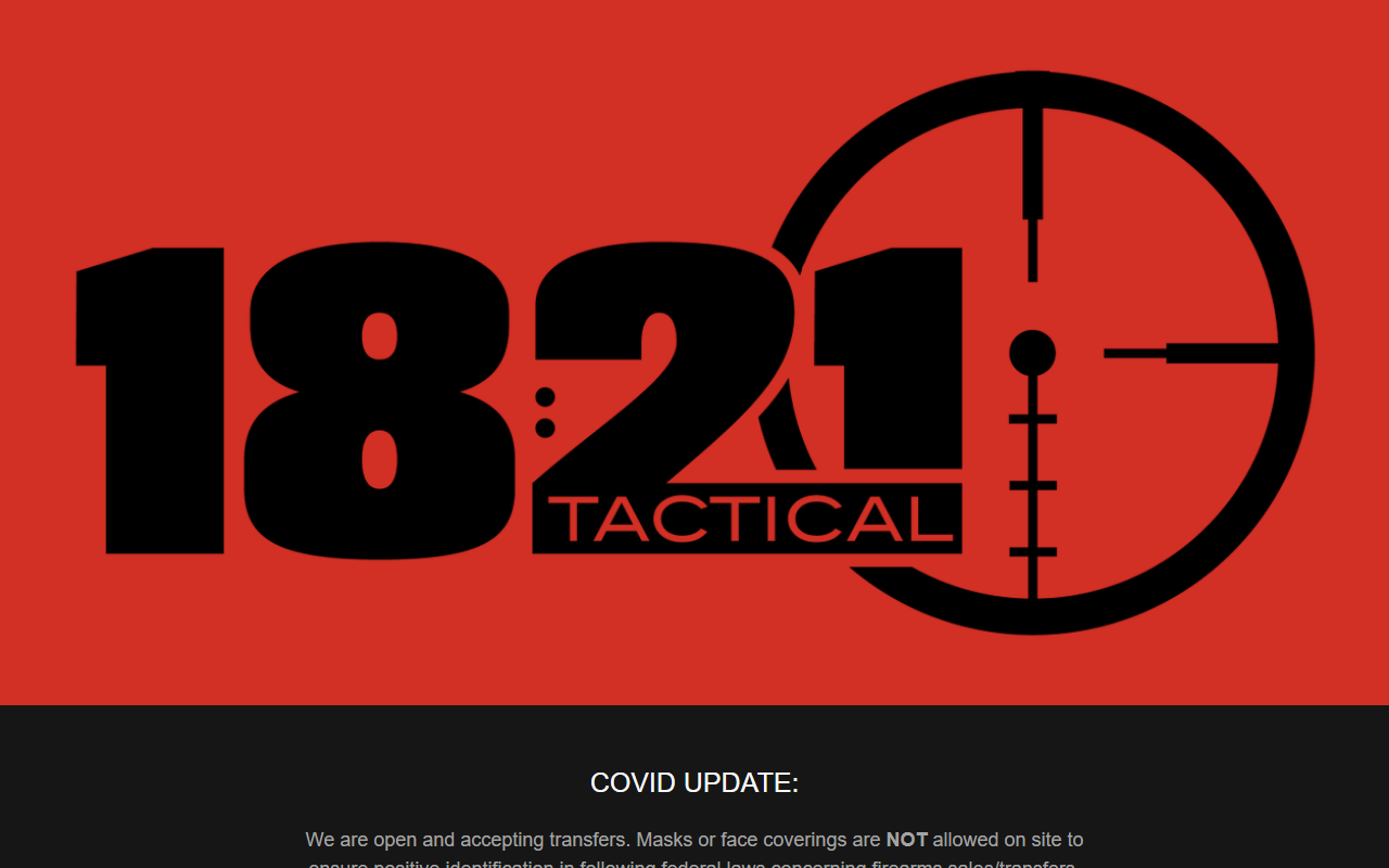 1821tactical.com screenshot